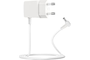 TONTON Chargeur 5 V 1 A pour moniteur de bébé, 2 m, compatible avec HelloBaby HB50, HB66 Unité parents et bébés, câble de rechange (blanc, 2M)
