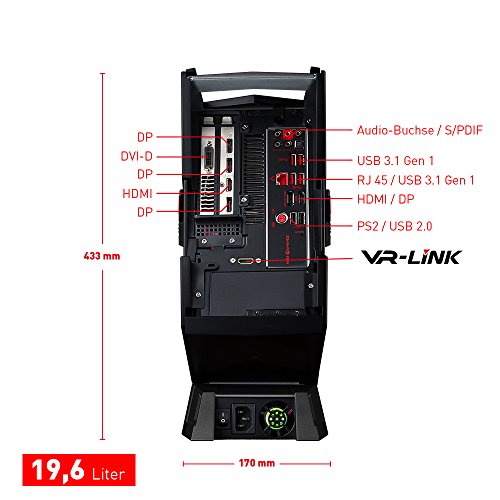 MSI 9S6-B90711-019-956-B907-102 Aegis 3 VR7RD-019DE Desktop PC (Intel Core i7-7700, 2000GB Festplatte, 16GB RAM, Geforce GTX 1070, Win 10 Home) schwarz - 3