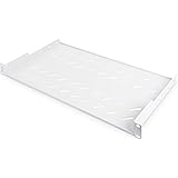 "NWSZ Fachboden 19"" 1HE Digitus zum Festeinbau perforiert, Farbe Grau (RAL 7035), bis zu 15 kg, 45x483x250 mm",519500