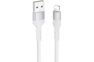 BAILEKU Câble iPhone, Cable Chargeur iPhone 2M Certifié MFi Câble Lightning USB Cable iphone Charge Rapide Nylon Tressé Fil Chargeur Lightning Cordon pour iPhone 14 13 12 11 Pro Max XS XR X 8 7 6 6s SE, iPad