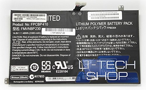 Kompatibler Akku 3300 mAh für FUJITSU LIFEBOOK U554 14.4 V 14.8 V Notebook Akku