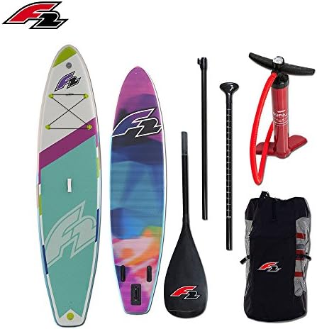 F2 Boardsports F2 FREERIDER LIGHT SUP stand up paddle board - ISUP Paddleboard with Carbon Paddle, Pump and Repair Kit Accessories – 10.5'