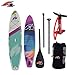 Produktbild F2 boardsports F2 Freerider Light SUP Stand Up Paddle Board – iSUP Paddling mit Carbon Paddel, Pumpe und Reparatur Kit Zubehör – 10,5 '
