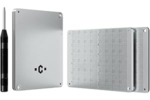 Coinplate Alpha - Seed Phrase Conservazione Ultra Resistente, Backup Frase di Recupero, compatibile con Ledger, Trezor e BIP39