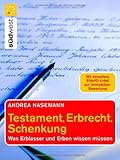 Image de Testament, Erbrecht, Schenkung: Was Erblasser und Erben wissen müssen