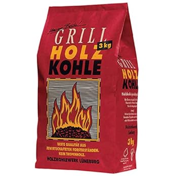 Feuer Flamme Grill Holzkohle 3kg