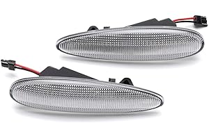 AYIKEIY 2pz LED Indicatori direzione dinamici frecce dinamiche indicatore direzione dinamico indicatore laterale compatibile con Fiat Bravo e Brava HGT Marea Croma II Palio Albea Strada Euro Spec