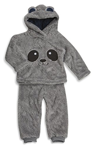 BABYTOWN Babys Kids Boys Snuggle Hooded Twosie Set Soft Flannel Fleece 2 piece