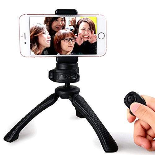 Fotopro Mini treppiede imposta con adattatore telefono, Bluetooth scatto remoto per la...