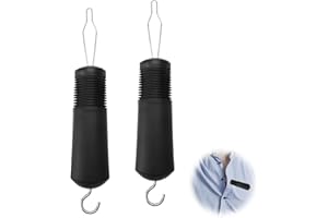 UOCAI 2 pezzi, ausilio per abbottonare per anziani, ausilio per vestirsi con i pantaloni, 19x3,5x2,5 cm, ausilio manuale per bottoni e zip
