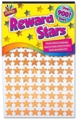 2 X 900 x Reward Star Stickers Silver Gold Bronze Home School Teacher Good Work
