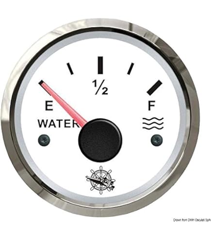 Osculati Indicatore Angolo Di Barra - Nero/Lucido, Per Barche E Nautica, 12-24V, Facile Da Installare - Foto 6