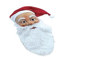 UNBEKANNT Nikolaus Maske mit Bart und Mütze