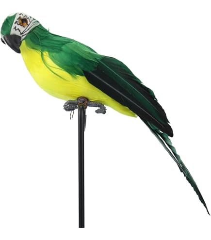 Lwingflyer, Pappagallo Artificiale Con Piume Per La Casa, Il Giardino