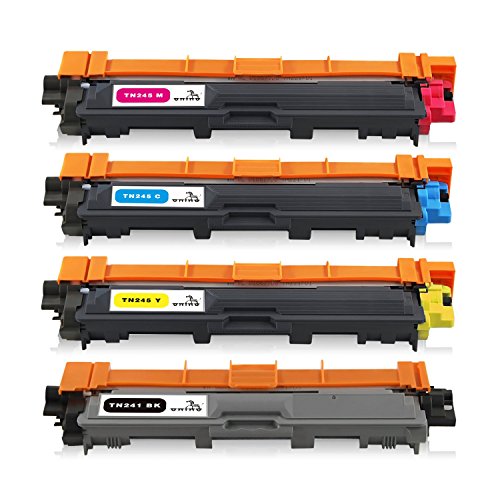 ONINO TN241 TN245 Toner Compatibile con TN241 TN245 HL-3140CW DCP-9020CDW HL-3150CDW DCP-9015CDW HL-3170CDW MFC-9330CDW MFC-9130CW MFC-9340CDW (1 Nero, 1 Ciano, 1 Magenta, 1 Giallo)