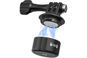 SUREWO Uchwyt bazowy do GoPro, magnetyczny uchwyt na kamerę 1/10.2 cm 20, kompatybilny z GoPro Hero 12, 11, 10, 9, 8, 7, 6, 5, czarny, DJI Osmo Action 4/3, Crosstour/Campark/AkASO i nie tylko