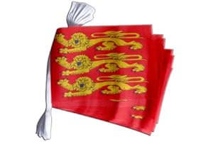 FLAGGENFRITZE Digni Guirlande drapeau France Haute Normandie, treis cats - 5,9 m