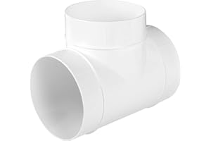 AWENTA Connettore per condotto Ø100mm Splitter a 3 vie (90 gradi) xd - Connettore per condotto tondo - Ventola di scarico - Tee di sfiato dell'essiccatore - Plastica ABS Ø10cm bianca