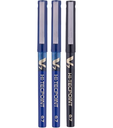 Pilot V5 Roller Ball Pen Pack of 5 (3 Blue, 2 Black) (9000030080