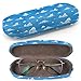 Produktbild Hardcase Brillenetui Sonnenbrillenetui Brillenbox Kunststof Clamshell-Art-Brillen-Fall mit Brille-Reinigungstuch (Clouds On Blue Sky)