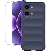 CONSTRAIN - Xiaomi X8 Pro Max ile Uyumlu Kılıf Etnik Kamera Korumalı + Nano Ekran Koruyucu - Lacivert