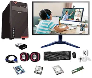 ROLLTOP Assembled Desktop Computer, Intel Core 2 Duo 3.0 GHZ Processor, G 41 Motherboard, 15 inches LED Monitor, 4 GB RAM, Windows 7 & Office Trial Version with Web Camera Mic Speaker (500 GB)