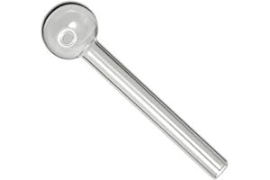 YAMOOCO Ambrose - Tubos de cristal transparentes para fumar o beber (10 unidades, 10 cm, 2 mm de grosor, tubo de vidrio ecológico)