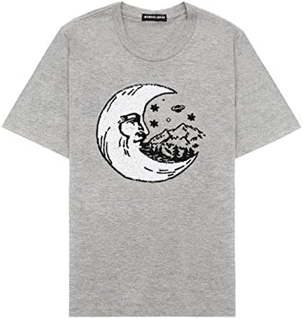 Markus Lupfer Alex Sequin Moon Tee in Grey Small
