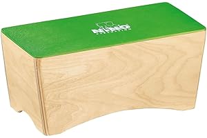 Nino Percussion NINO931GR - Cajón de madera con parche natural color verde