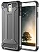 Produktbild Samsung Galaxy Note 3 Hülle, Coolden® Outdoor Case Doppelte Schutz Silikon TPU + PC Bumper Anti-dust Militärstandard Schutzhülle für Samsung Galaxy Note 3 Handyhülle Samsung Galaxy Note 3 Case Cover (Grau)