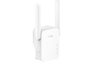 Cudy RE300 N300 WiFi-räckviddsförlängare, 300 Mbps 2,4 GHz signalförstärkare med Ethernet-port, WiFi-förlängare med WPS-knapp