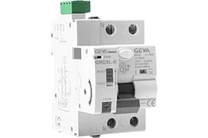 GEYA Richiusura automatica Interruttori automatici di dispersione RCD elettromagnetici (Richiusura AC220V+A-SI Type RCCB 2P-40A-30mA)