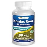 Best Naturals Konjac Root Glucomannan 2000 mg per serving 180 Vcaps