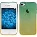 Produktbild PhoneNatic Case für Apple iPhone 4S Hülle Silikon Design:03 Ombrè + 2 Schutzfolien