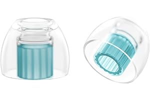 SpinFit W1 for IEM - MS - Patented Medical-Grade Silicone Ear Tips, Double W-Shaped Tube Core, More Stability