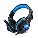 Produktbild Gaming Headset für PS4 PC Xbox One Nintendo Switch, Makibes Stereo Over Ear Noise Cancelling Kopfhörer mit Mikrofon Blau