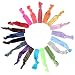 Wuiyepo Women 100 Pcs / lot Candy Color Ribbon Ponytail Holder Elastic Band / Hair Ties Girl Hair Accessories