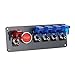 Produktbild Rupse Kfz Auto Rennrad 12V Schalter RV Toggle 4 blau +1 rot LED Panel Schalter