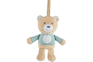 Chicco Orsetto Polvere di Stelle, Orso Peluche, Gioco per Passeggino o Lettino, in Morbido Tessuto, con Luce Soffusa e Musica Classica, Pratico Laccetto, Lavabile in Lavatrice, Peluche Neonato 0 Mesi