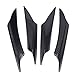 Produktbild Qiilu 4 Stücke Universal Car Body Spoiler Frontstoßstange Lip Splitter Fins Trim(Wassertransfer)