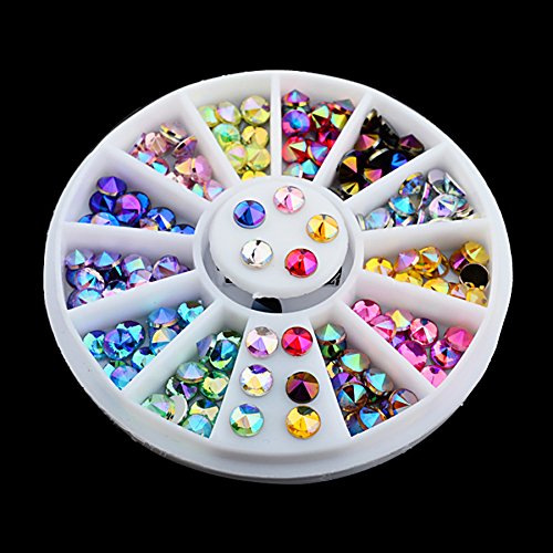 Nail Art Strasssteine Glitzersteine Schmucksteine 3 Stk Set 1 - 5