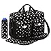 Black 3pcs Baby Diaper Nappy Changing Bag Set B:Daisy Design