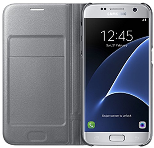 Samsung EF-NG930 5 1  Libro Plata - Fundas para tel  fonos m  viles  Libro  Galaxy S7  12 9 cm  5 1    Plata - Versi  n Extranjera