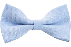 DB DICKIE BOW Pajarita elástica de algodón para niños y niños, azul claro, Length 10cm, width 5cm.