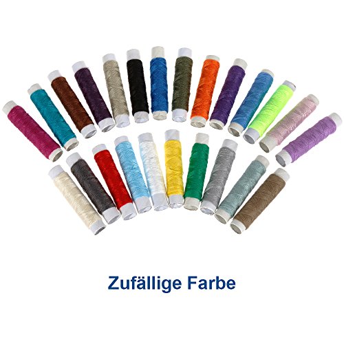 Anpro Nähset mit 220 Nähzubehör, Tragbare Hochwertigem Oxfords Etui, Mini Haushalt Nähzeuge für Haus, Reise und Notfall, Schwarz - 4