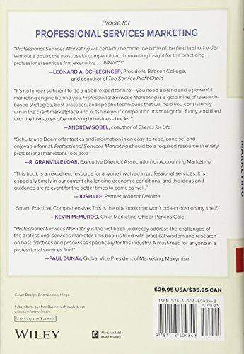 Livres Couvertures de Professional Services Marketing: How the Best Firms Build Premier Brands, Thriving Lead Generation Engines, and Cultures of Business Development Success
