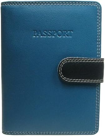 Vitali Coral Multi Colour Leather Passport Holder &amp; Credit Card Holder CL61 MIXED