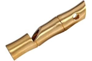 Alomejor Sifflet De Survie d'urgence en Laiton Fait à la Main Sifflet De Signalisation pour Extérieur, Randonnée, Camping, Chasse, Survie