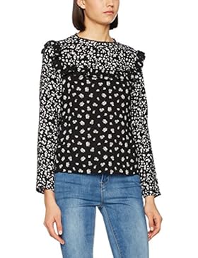 New Look Damen Bluse Sister Print Frill
