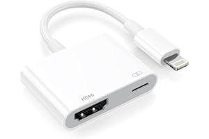 BEAMINGNET Lightning Digital AV Adapter 【Apple MFi Certified】 Lightning to HDMI Adapter iPhone and iPad HDMI Adapter HDMI Cable Converter Nylon Braided 1080P Video & Audio Sync Screen for iPhone, iPad, iPod